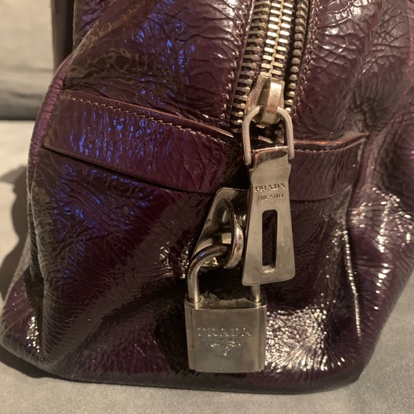 Authentic Prada Ombré Patent Leather Dome/Bowler - Picture 3 of 8